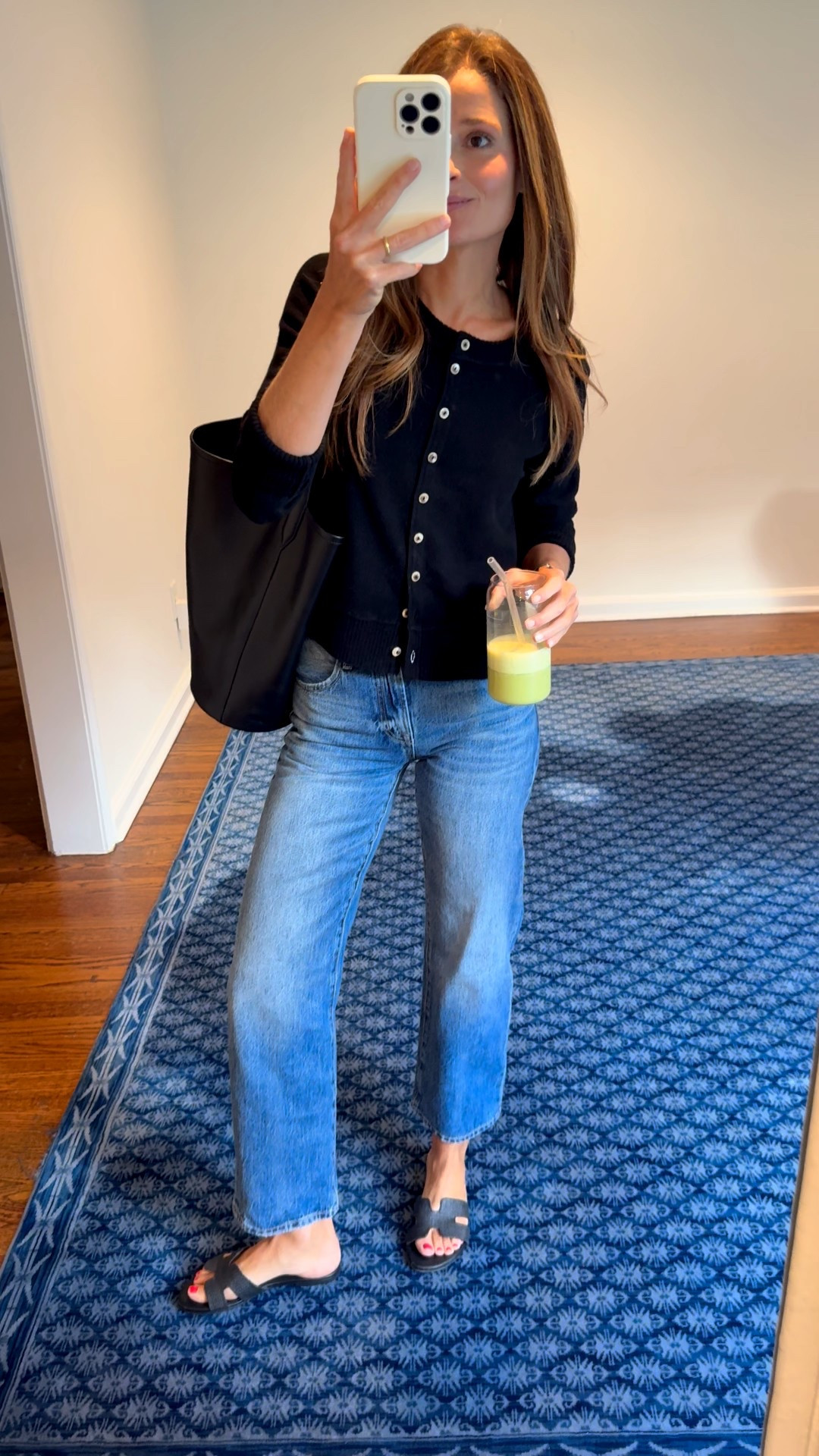 Another view of my OOTD! Such a cute Fall outfit. It makes me feel comfortable, confident and ready to take on the day! Cardi and Jeans run TTS. Use MEG15 for 15% off these beautiful Pistola jeans  

#LTKSeasonal #LTKStyleTip #LTKSaleAlert