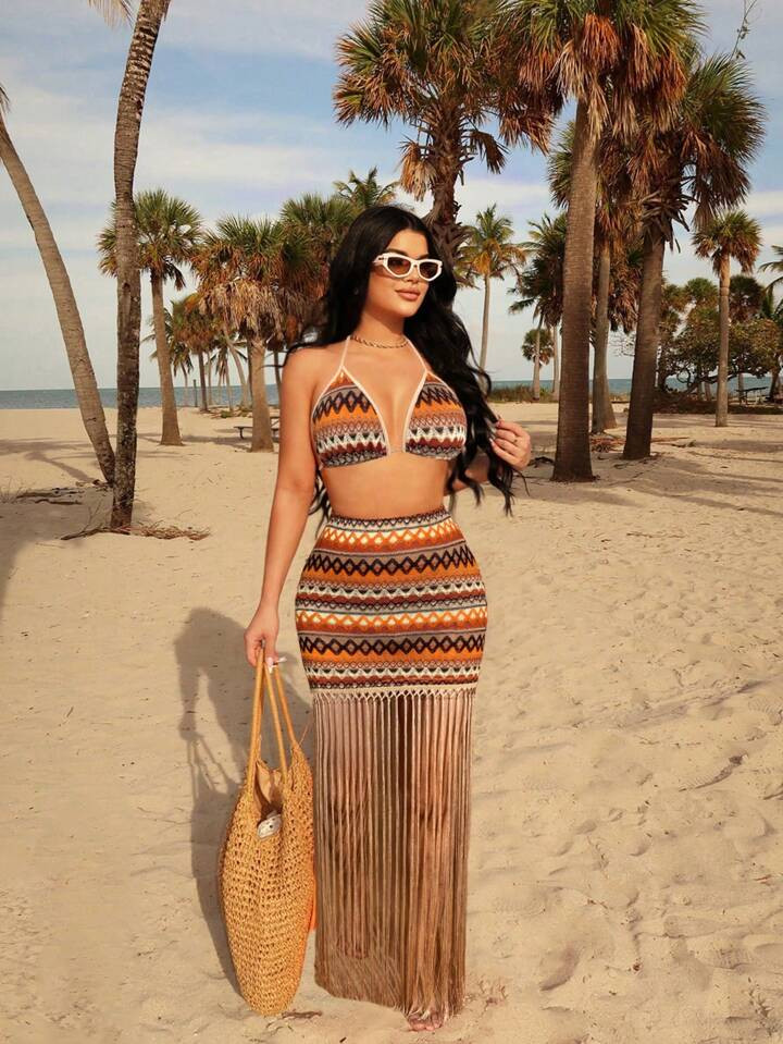 SHEIN SXY Summer Woman Dresses Hawaiian Beach Summer Dress | SHEIN