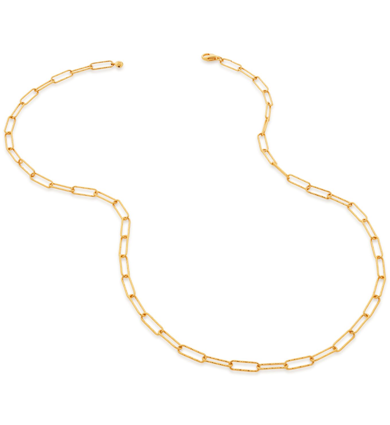 Alta Textured 18" Chain Necklace | Monica Vinader (Global)