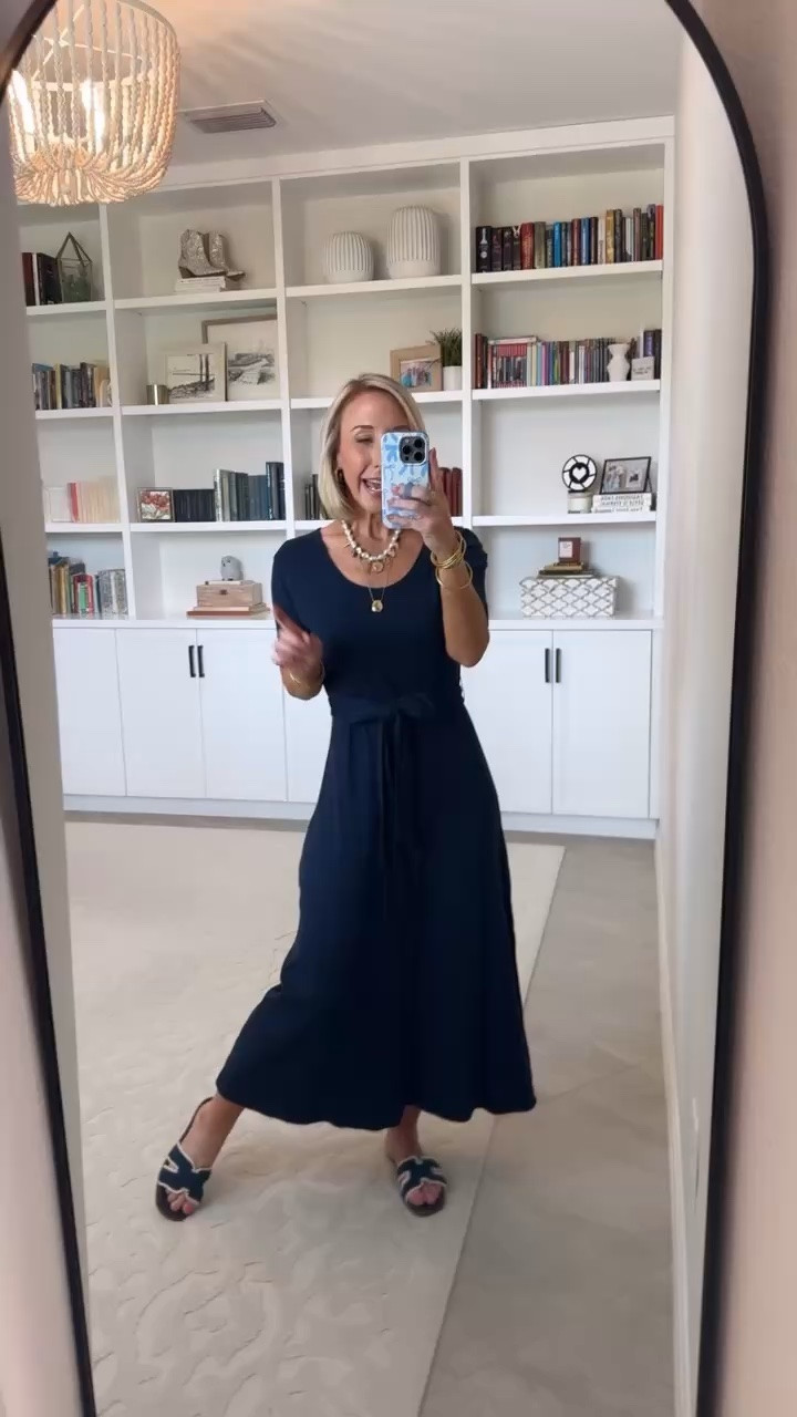 How to Style: 3 sandals - 2 outfits each Use code RL88CJCZ for 20% off (valid till 9/30) Dressy Slip On Slide Sandals - fit tts. Over 16 colors. Navy (Crochet): Navy Maxi Dress - mine is old but I’m linking similar. @riheroofficial

#LTKSaleAlert#LTKSeasonal#LTKOver40