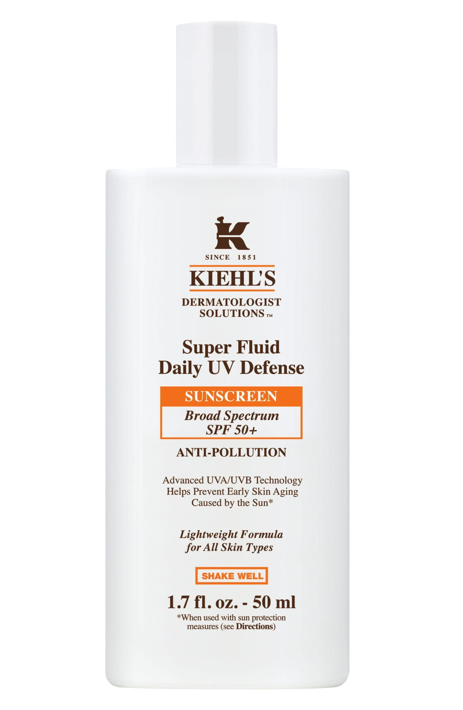 Super Fluid Daily UV Defense Broad Spectrum SPF 50+ Face Sunscreen | Nordstrom