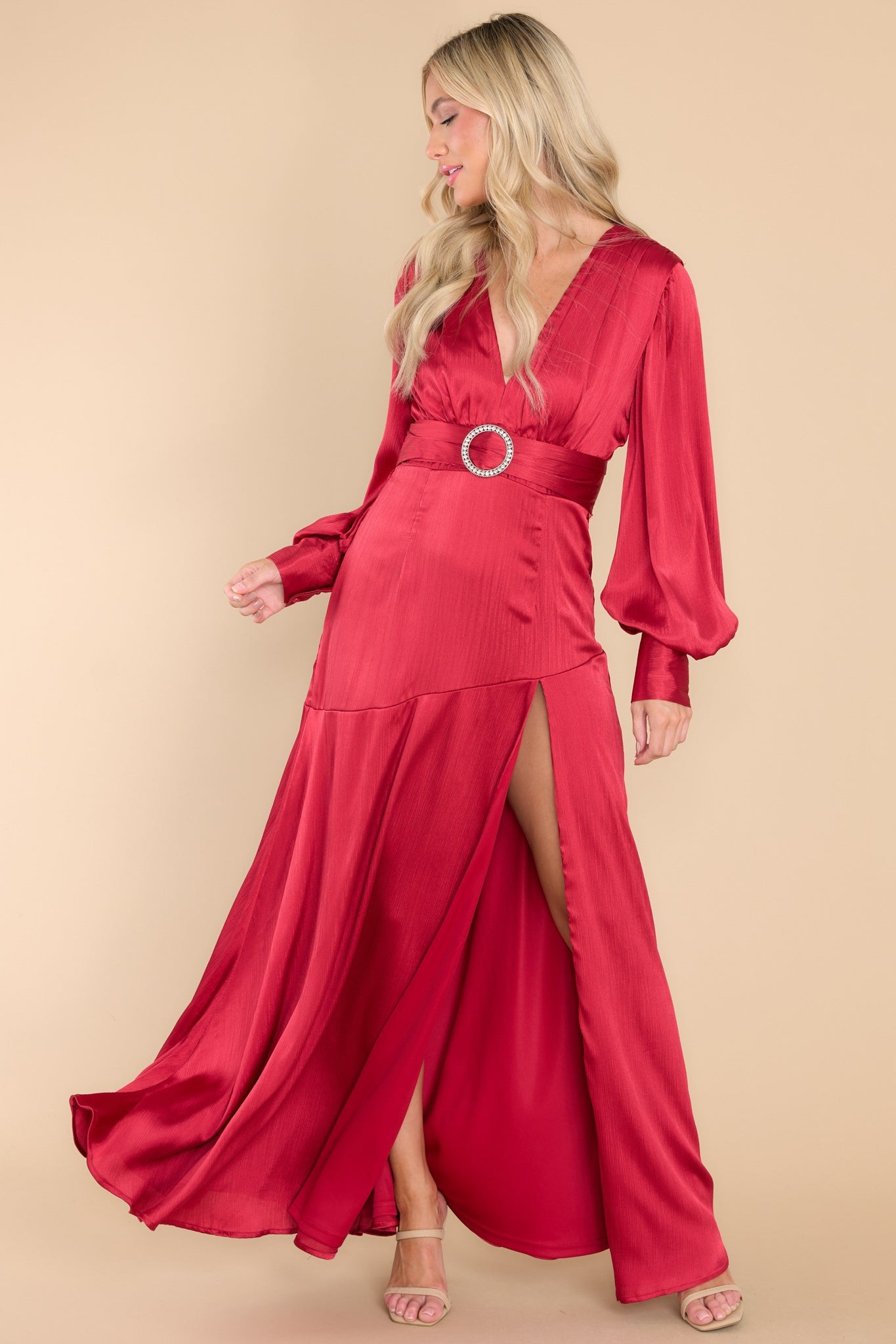All The Love Ruby Red Maxi Dress | Red Dress 