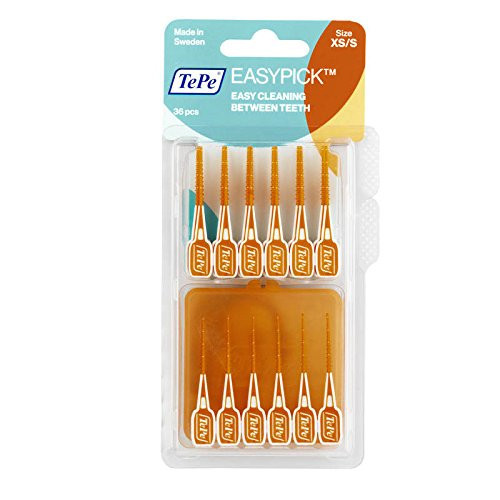 TePe EasyPick Interdental Brushes Orange XS/S 2 x 36 Pieces | Amazon (UK)