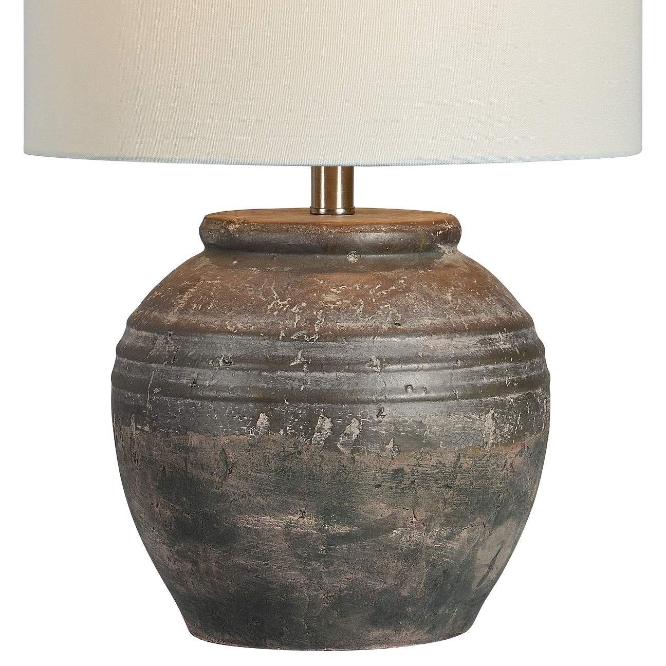 Douglas Shades of Brown Ceramic Accent Table Lamp | LampsPlus.com