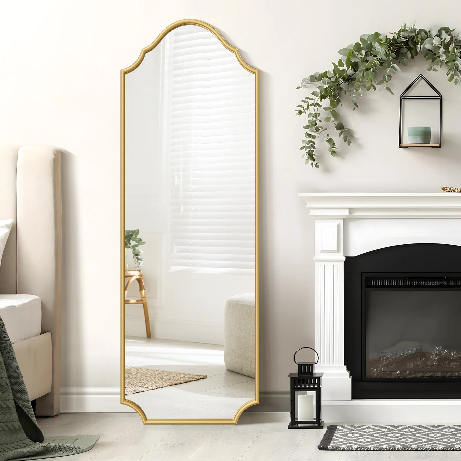 Lilith Metal Full Length Leaner Mirror | Wayfair North America
