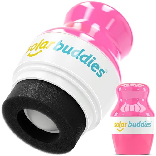 Solar Buddies Sunscreen Applicator - Single Full Pink - Refillable Roll on Sponge Sunscreen, Suncream & Lotion Applicator For Kids, Adults & Families - Holds 3.4fl oz, Perfect Size for Travel | Amazon (US)