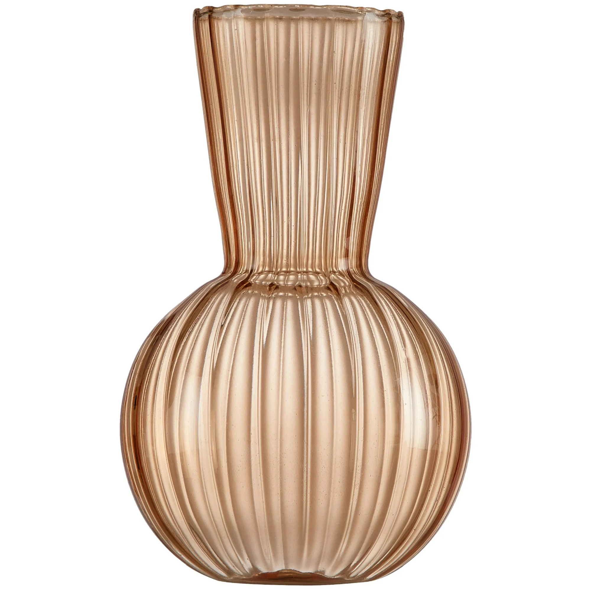 Beautiful Fall Leaf Bubble Glass Vase by Drew Barrymore, 6.5", Yellow - Walmart.com | Walmart (US)