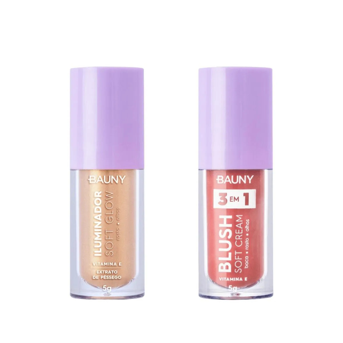 Kit Bauny Iluminador Liquido Sunshine + Blush Líquido Sunny | DrogaRaia (BR)