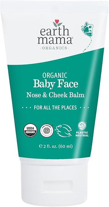 Earth Mama Organic Baby Face Nose & Cheek Balm | Moisturizer with Calendula Oil for Dry Skin Care... | Amazon (US)