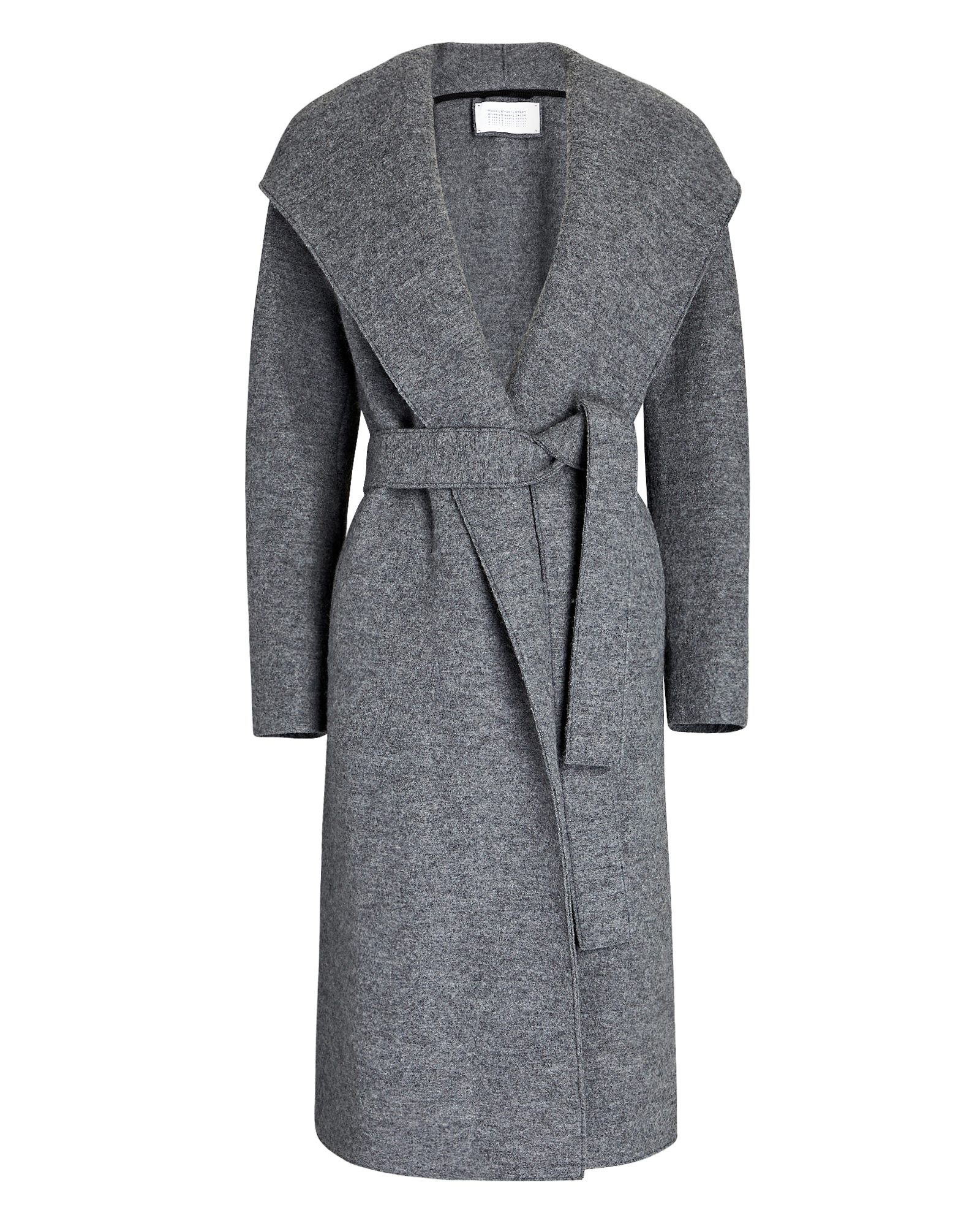 Hooded Virgin Wool Wrap Coat | INTERMIX