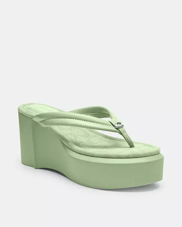 Franki Flip Flop In Signature Jacquard | Coach (US)