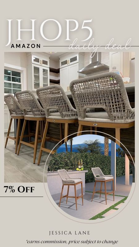 Amazon daily deal, save 7% on his gorgeous woven bar stools. Amazon furniture bar stools, Amazon bar stools, Amazon deal, kitchen seating

#LTKsalealert #LTKhome