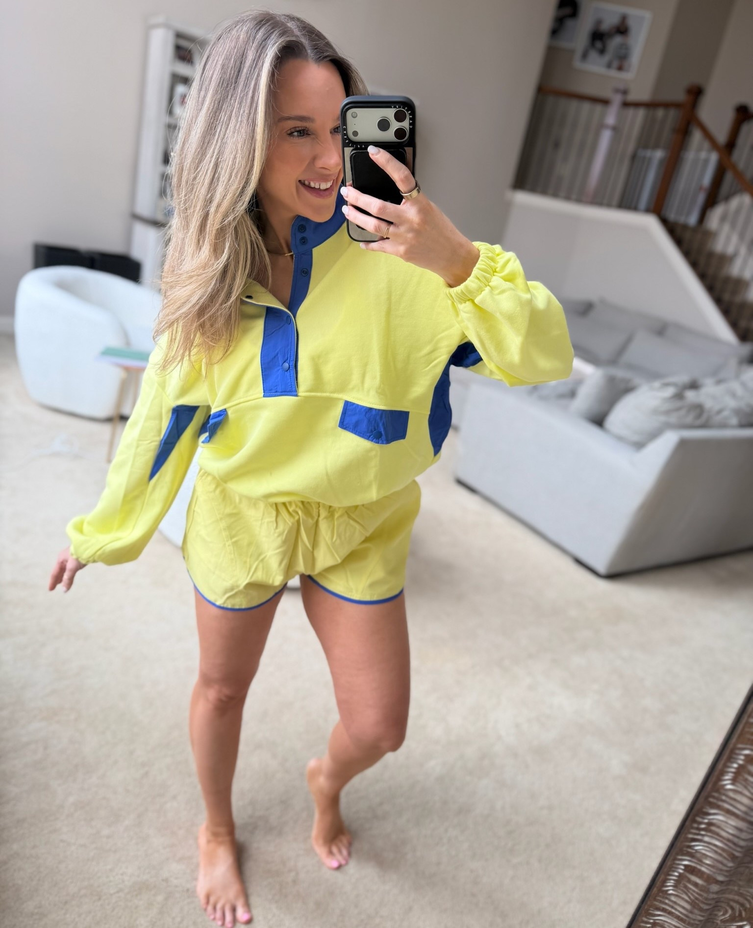 The coziest little matching shorts set. Perfect for casual days.

#LTKootd #LTKPetite