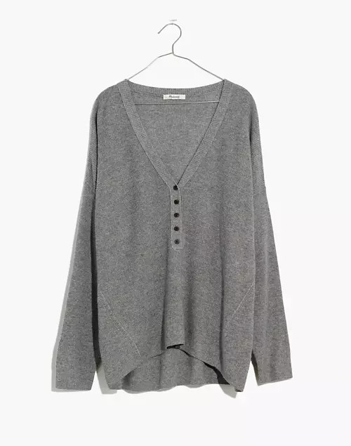 Asherton Waffle Henley Sweater | Madewell