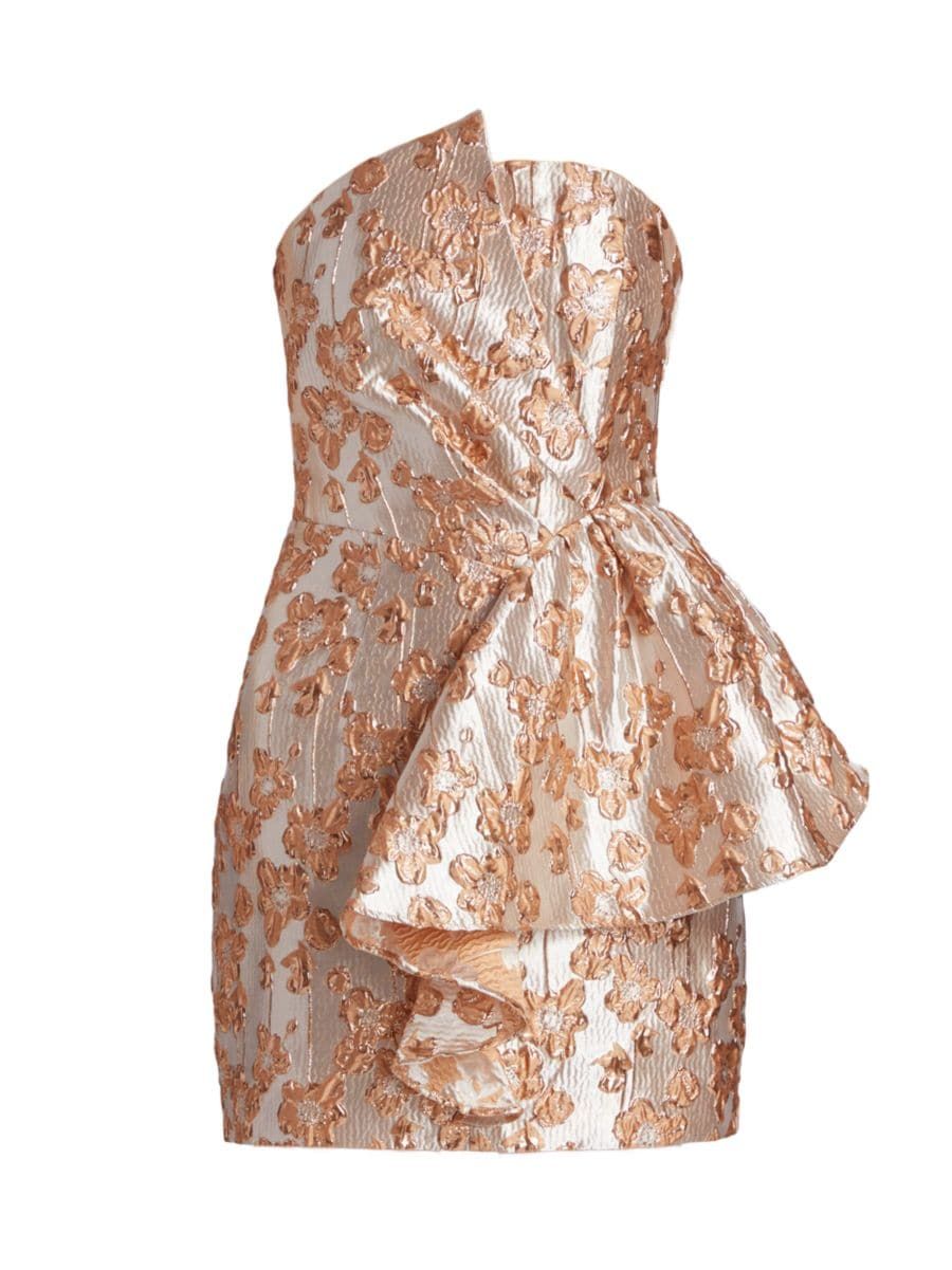 Elevated Occasion Allure Metallic Jacquard Minidress | Saks Fifth Avenue