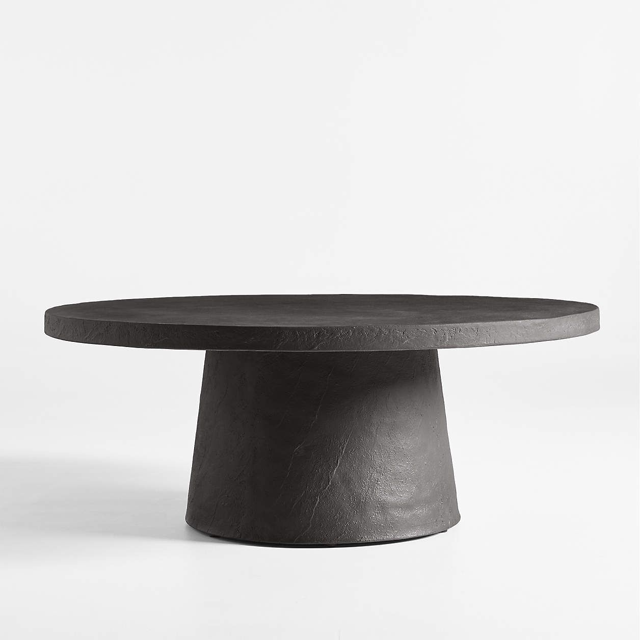 Willy White Pedestal Coffee Table by Leanne Ford + Reviews | Crate and Barrel | Crate & Barrel