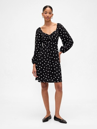 Smocked Print Mini Dress | Gap Factory