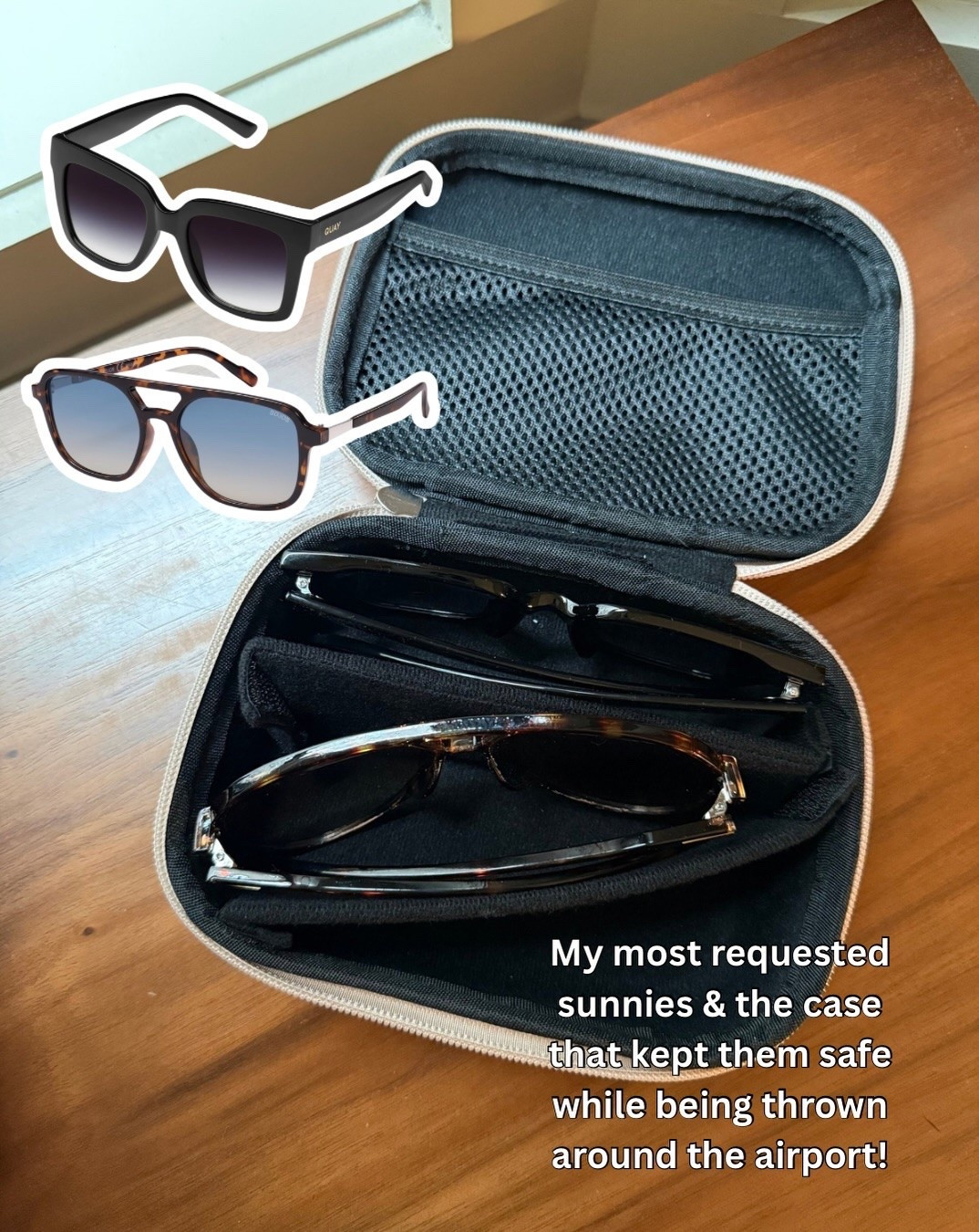 These sunnies are SO cute and the case was a lifesaver while traveling to NYFW!!

#LTKmomlife #LTKNYFW #LTKdayinmylife