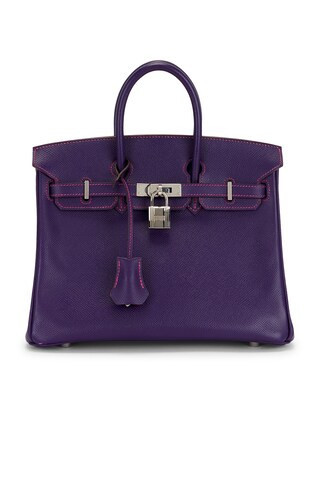 Hermes Epsom Birkin 25 Handbag in Blue | FWRD 
