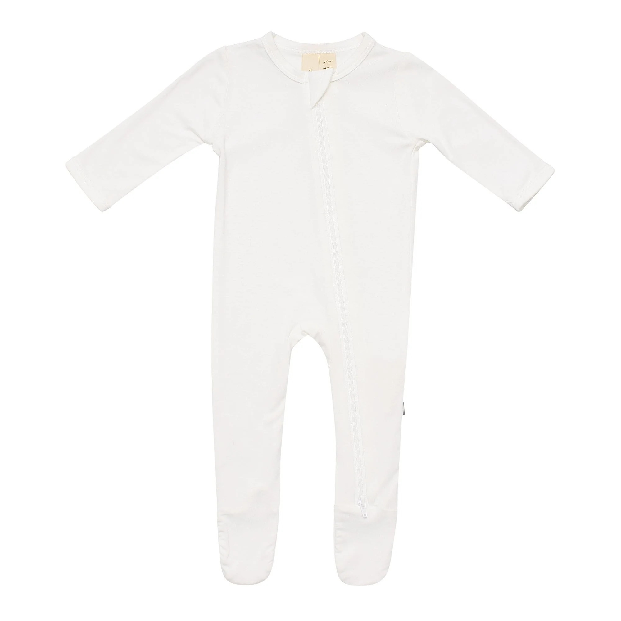 Zippered Footie in Cloud | Kyte BABY