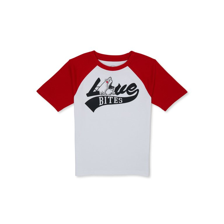 Wonder Nation Boys Valentine's Day Tee with Short Sleeves, Sizes 4-18 | Walmart (US)