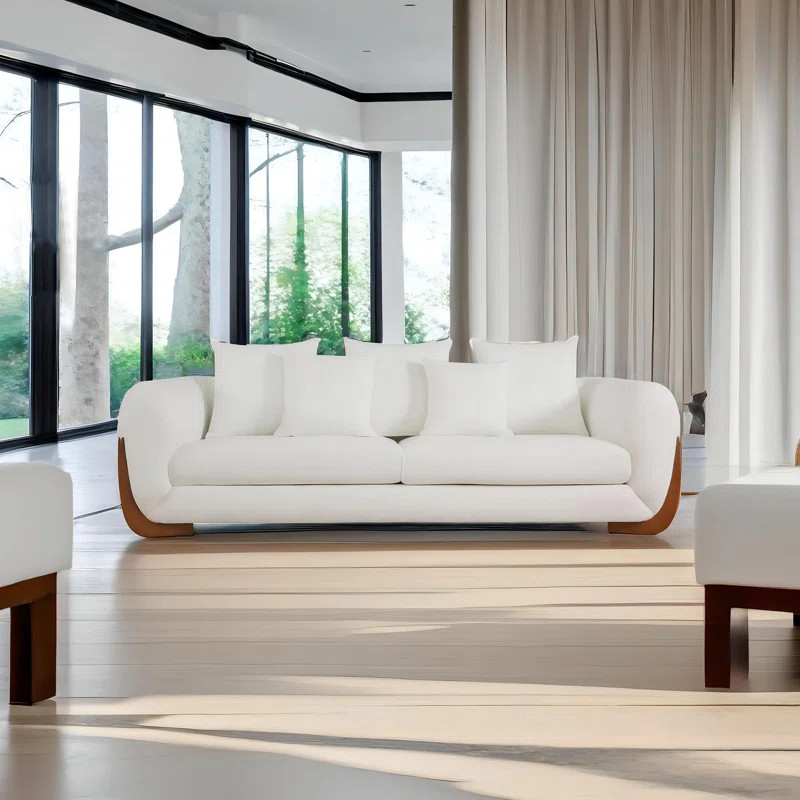 White Couch Living Room Sectional Sofa | Wayfair North America