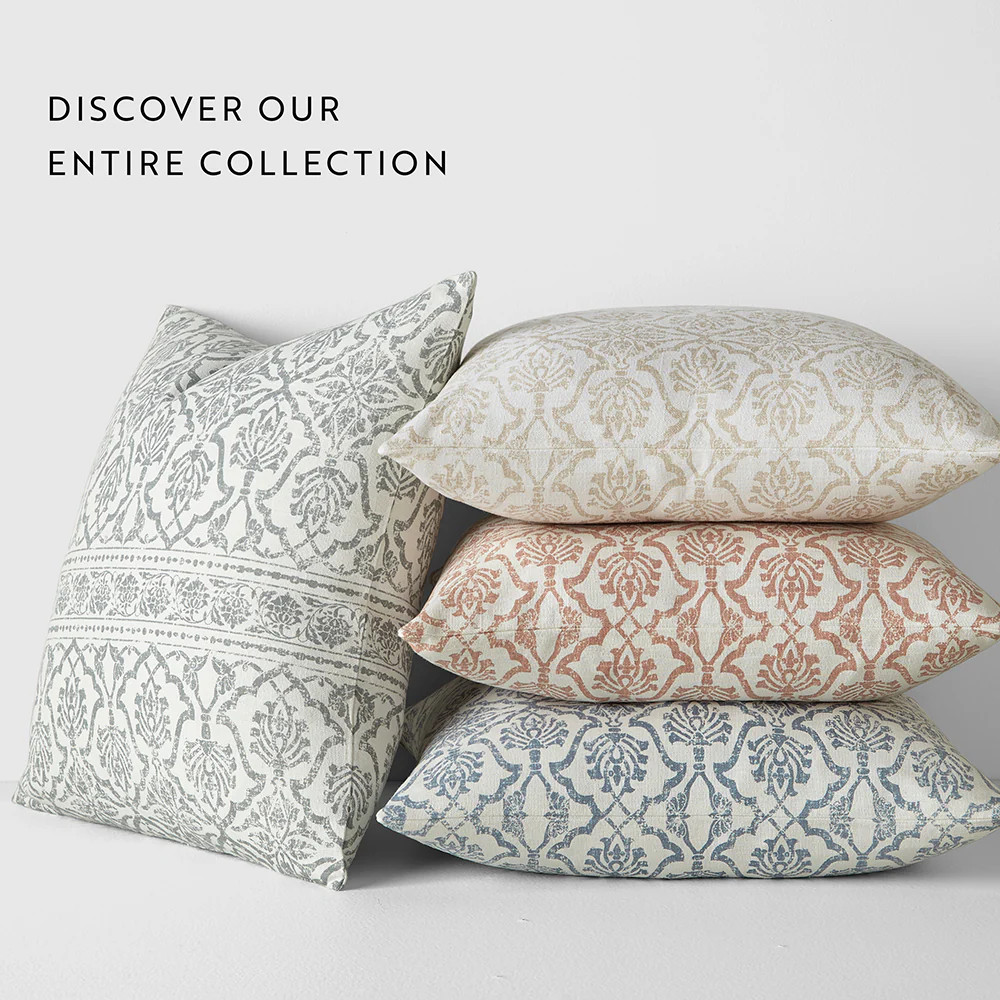 Antique Floral Décor Throw Pillow | Linens and Hutch