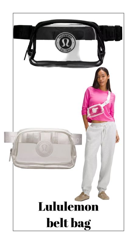 Love these clear Lululemon belt bags 

#LTKtravel #LTKitbag #LTKstyletip