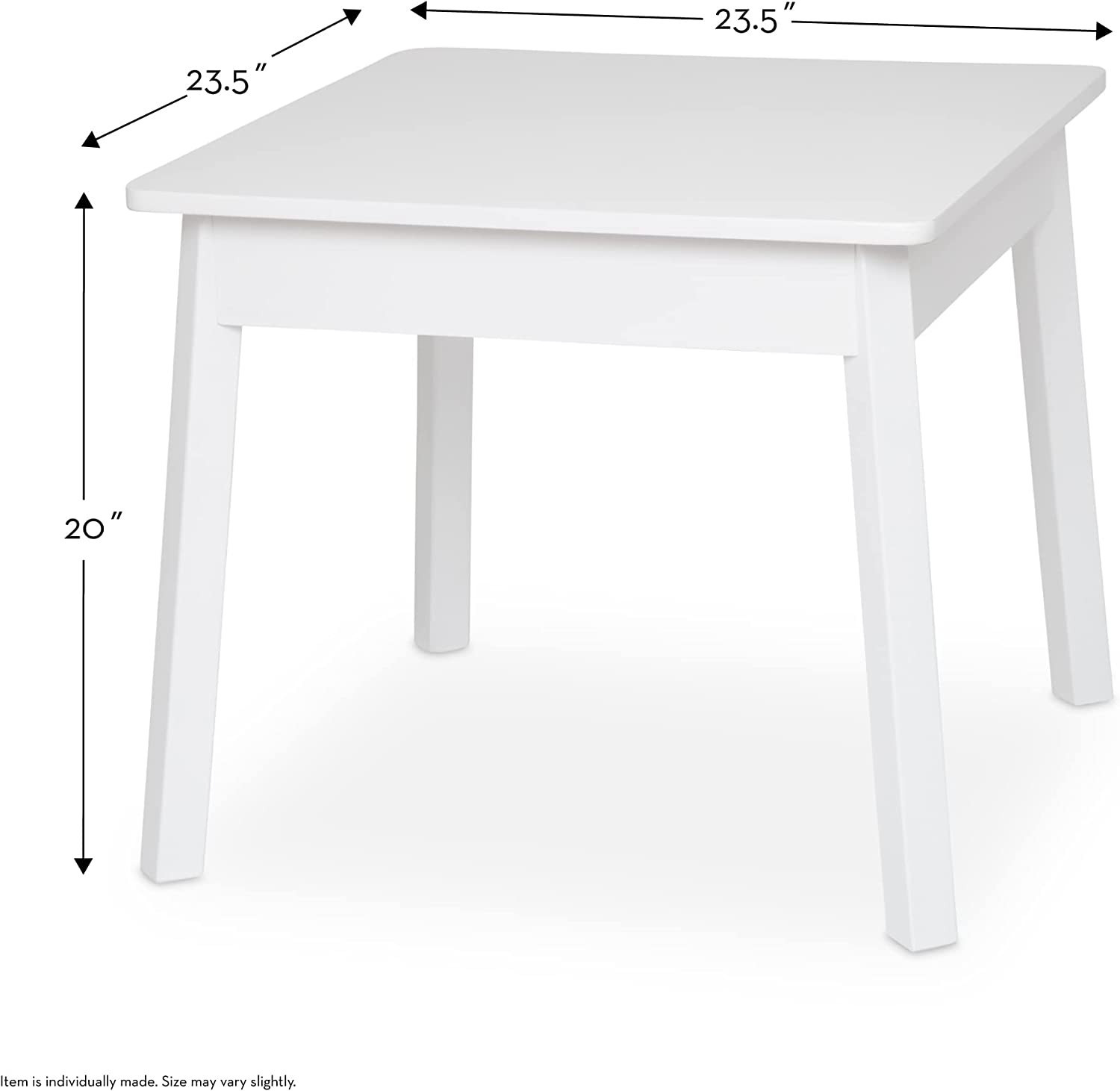 Melissa & Doug Wooden Square Table (White) - Kids Table, Children's Furniture, Play Table for Kid... | Amazon (US)