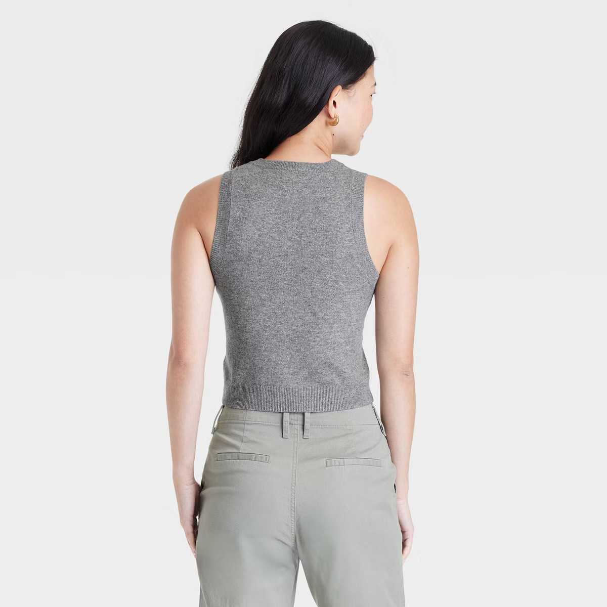 Women's Crewneck Cozy Knit Pullover Sweater Tank - A New Day™ | Target