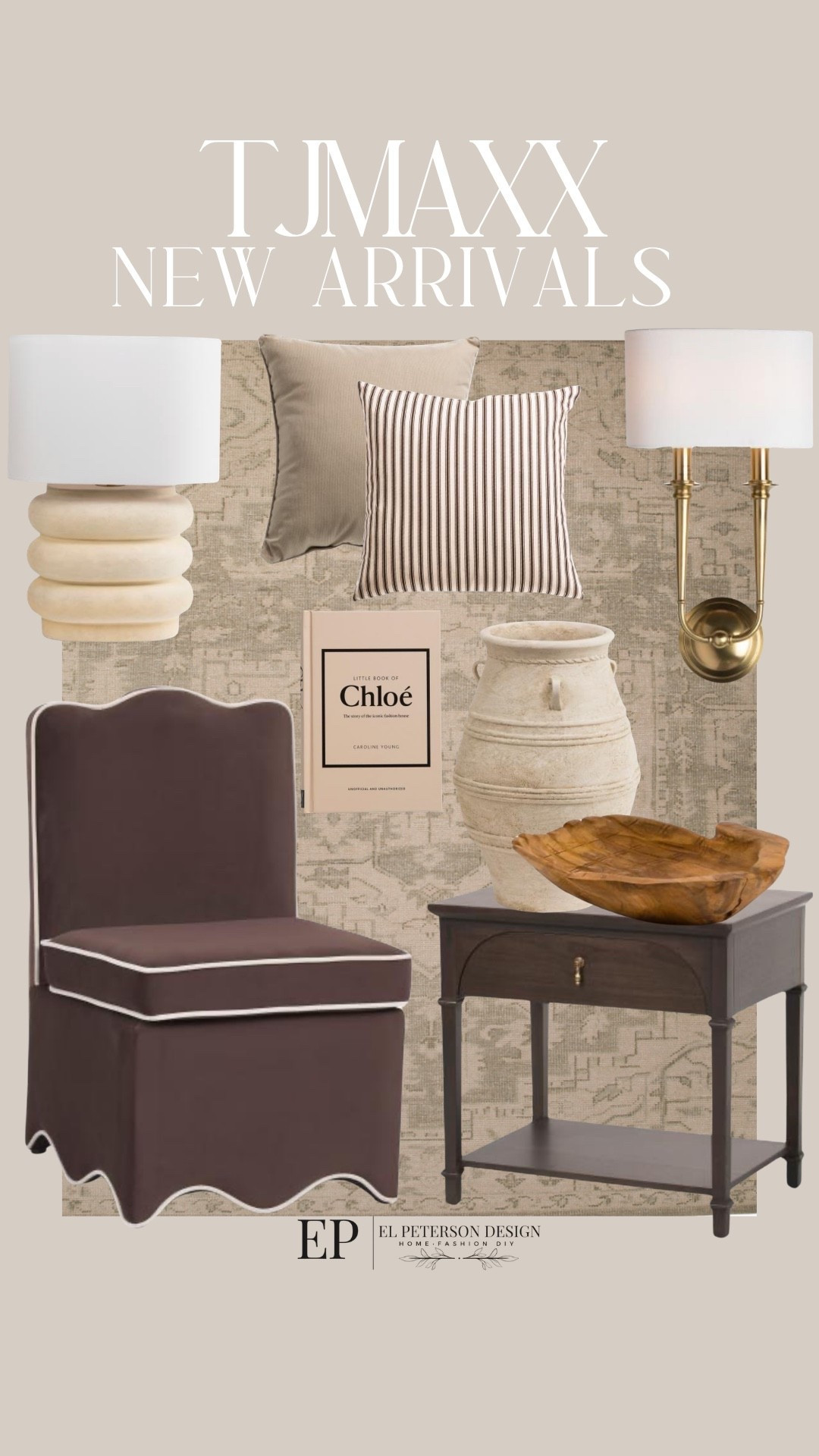 Tjmaxx
Rug
Decorative book
Dining chair
Accent Table
Bowl
Vase
Throw pillows
Table lamp
Wall sconce

#LTKHome