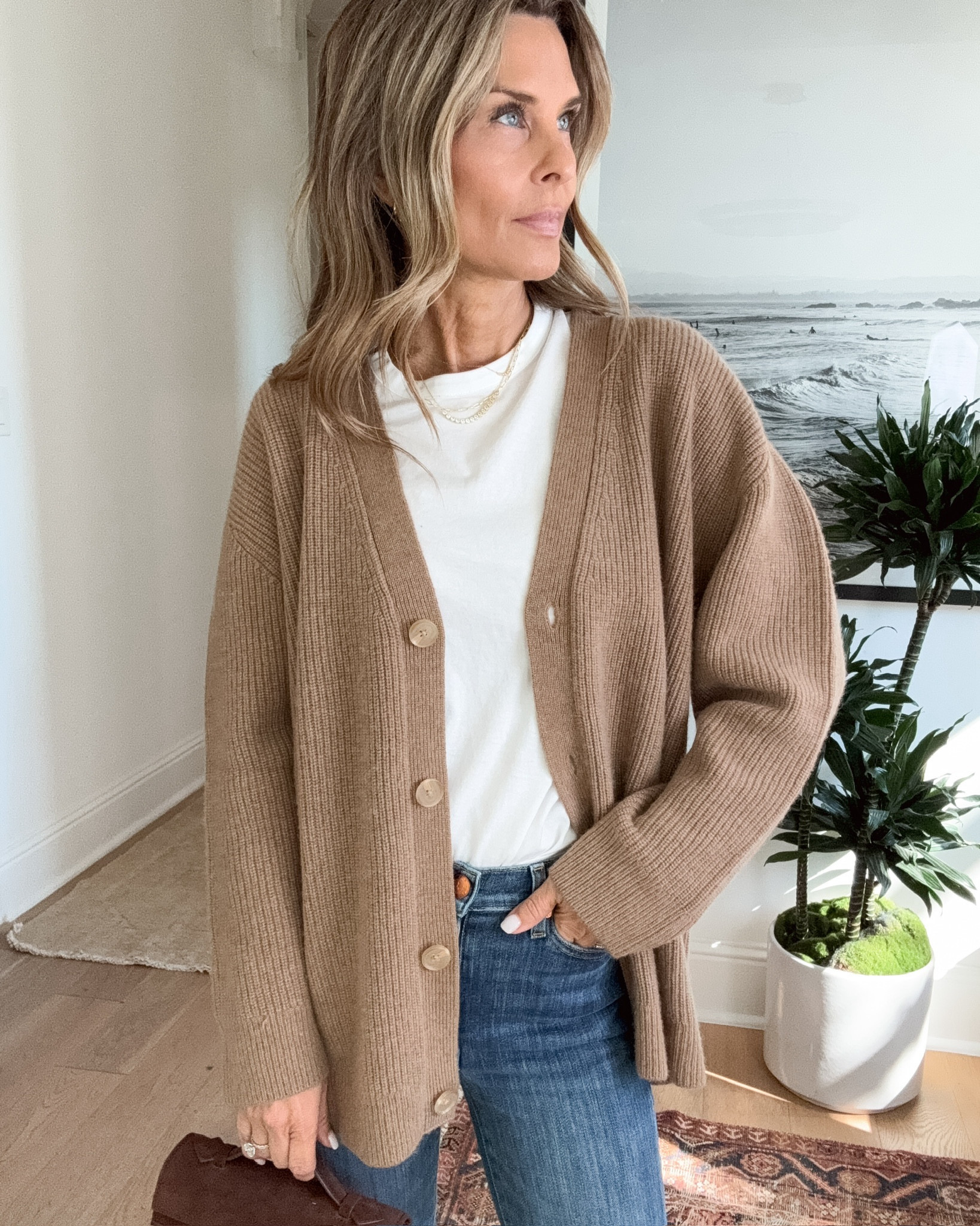 Mongolian Cashmere Oversized Cardigan 
SZ S, color Teak
@onequince #quincepartner

#LTKsalealert #LTKfindsunder50 #LTKstyletip