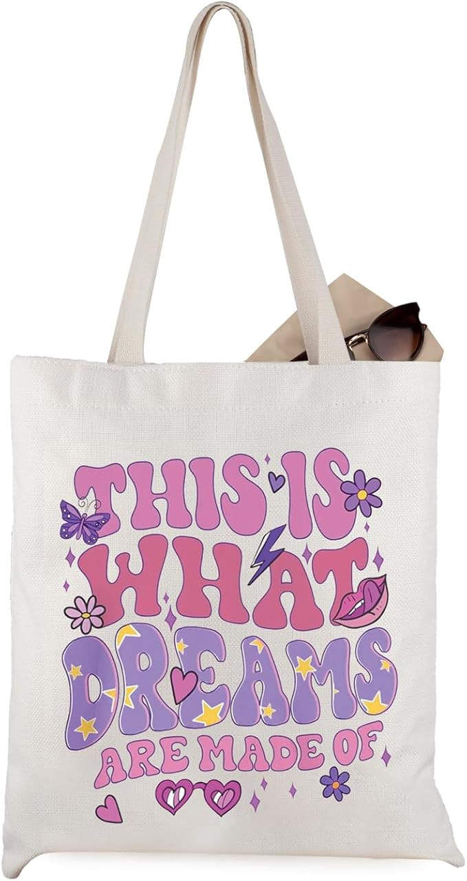 WCGXKO Lizzie Mcguire This Is What Dreams Are Made Of Canvas Tote Bag for Girls | Amazon (US)