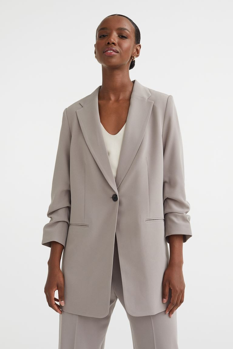 Gathered-sleeve Jacket | H&M (US + CA)
