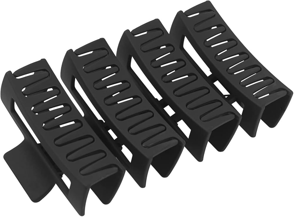 4pcs Rectangle Hair Clips for Women Girls, 3.5" Non-Slip Claw Clips for Thin and Thick Hair, Squa... | Amazon (US)