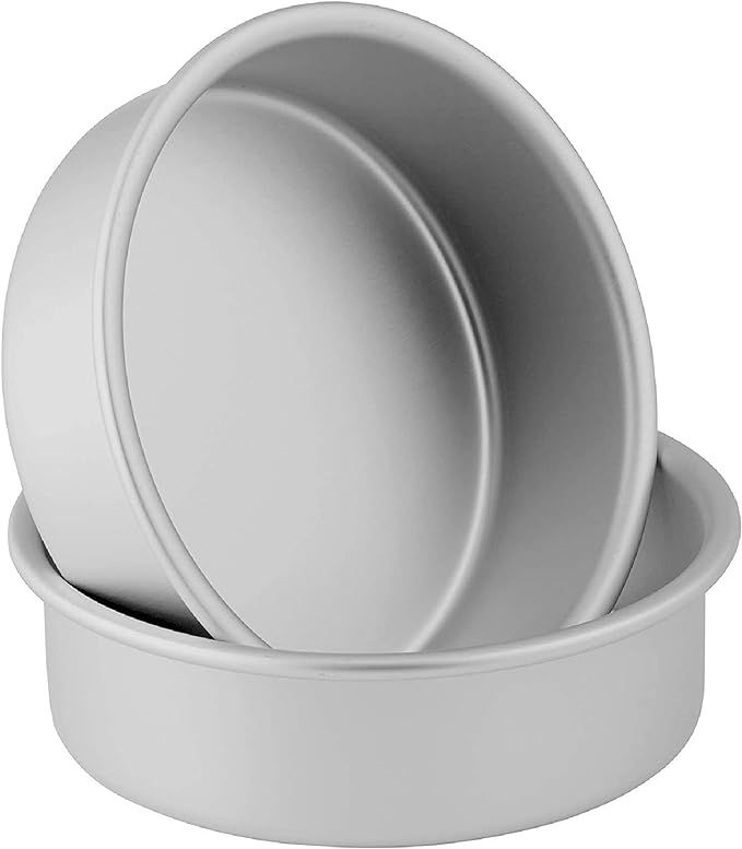 Wilton Small and Tall Aluminum 2 x 6-inch Layer Cake Pan Set, 2- Piece | Amazon (US)