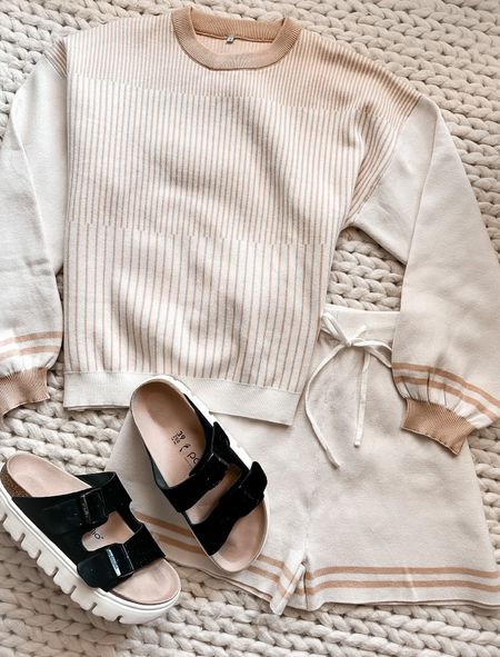Fall Sweater 
Fall outfits 
Fall outfit 
#ltkseasonal 
#ltku
#ltkstyletip 
Amazon 
Amazon fashion 
Amazon find
Birkenstock 
Matching set
Sweater 

#LTKshoecrush #LTKfindsunder50