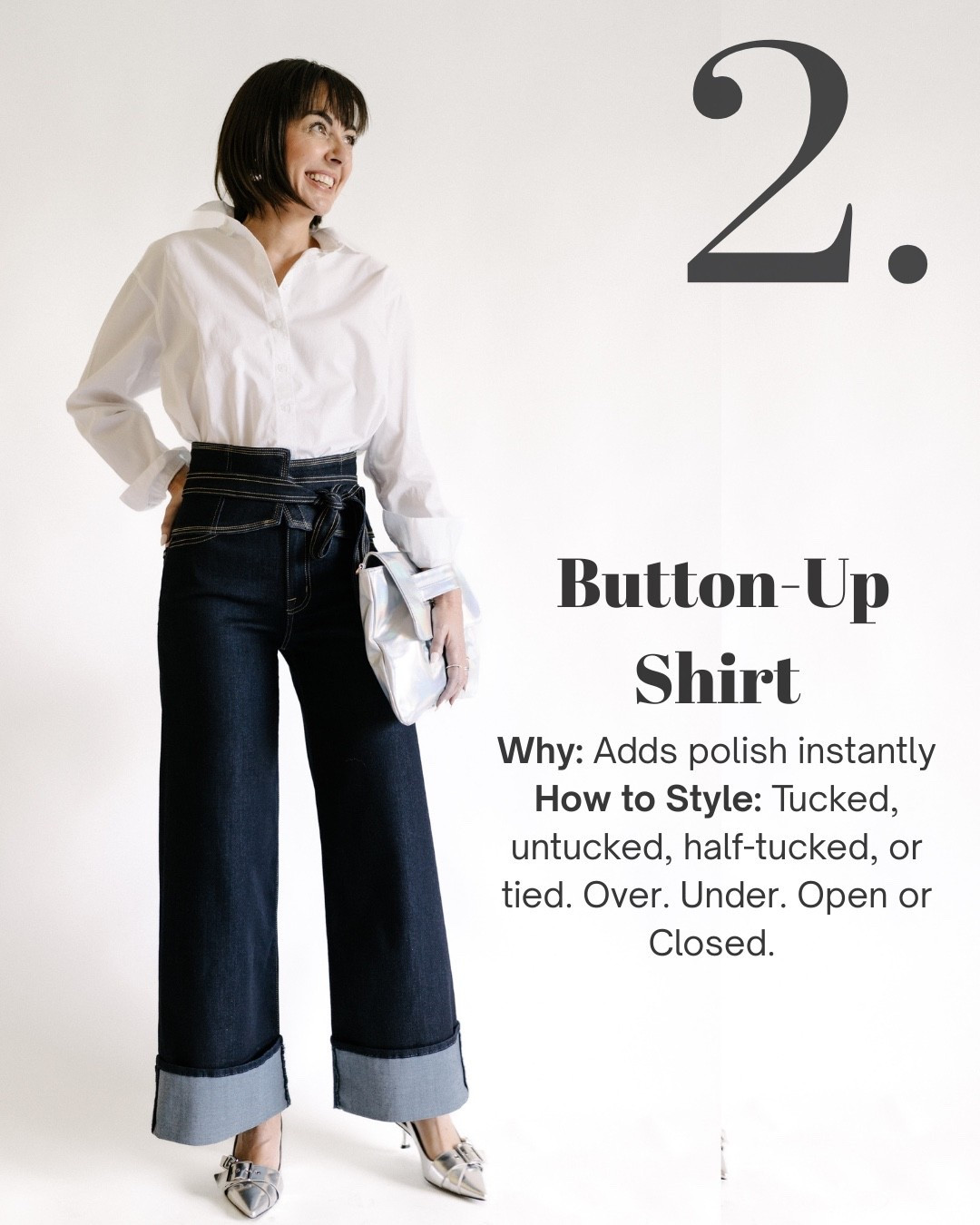 14 Wardrobe Essentials
Every Woman Over 40
Should Have in Her Closet

Visit Closetchoreography.com
Enter your email & subscribe to style then get:
• High + low brand options for every piece
• Picks for your style and body type
• Capsule wardrobe checklists
• Outfit formulas using these essentials