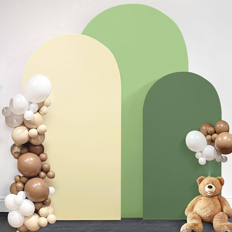 OurWarm Arch Cover Set of 3, 4FT 5FT 6FT Round Arch Backdrop Covers, Spandex Arch Stretchy Backdr... | Amazon (US)