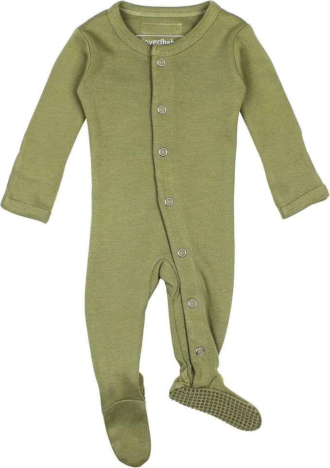 L'ovedbaby baby-girls Organic Baby Snap Footie | Amazon (US)