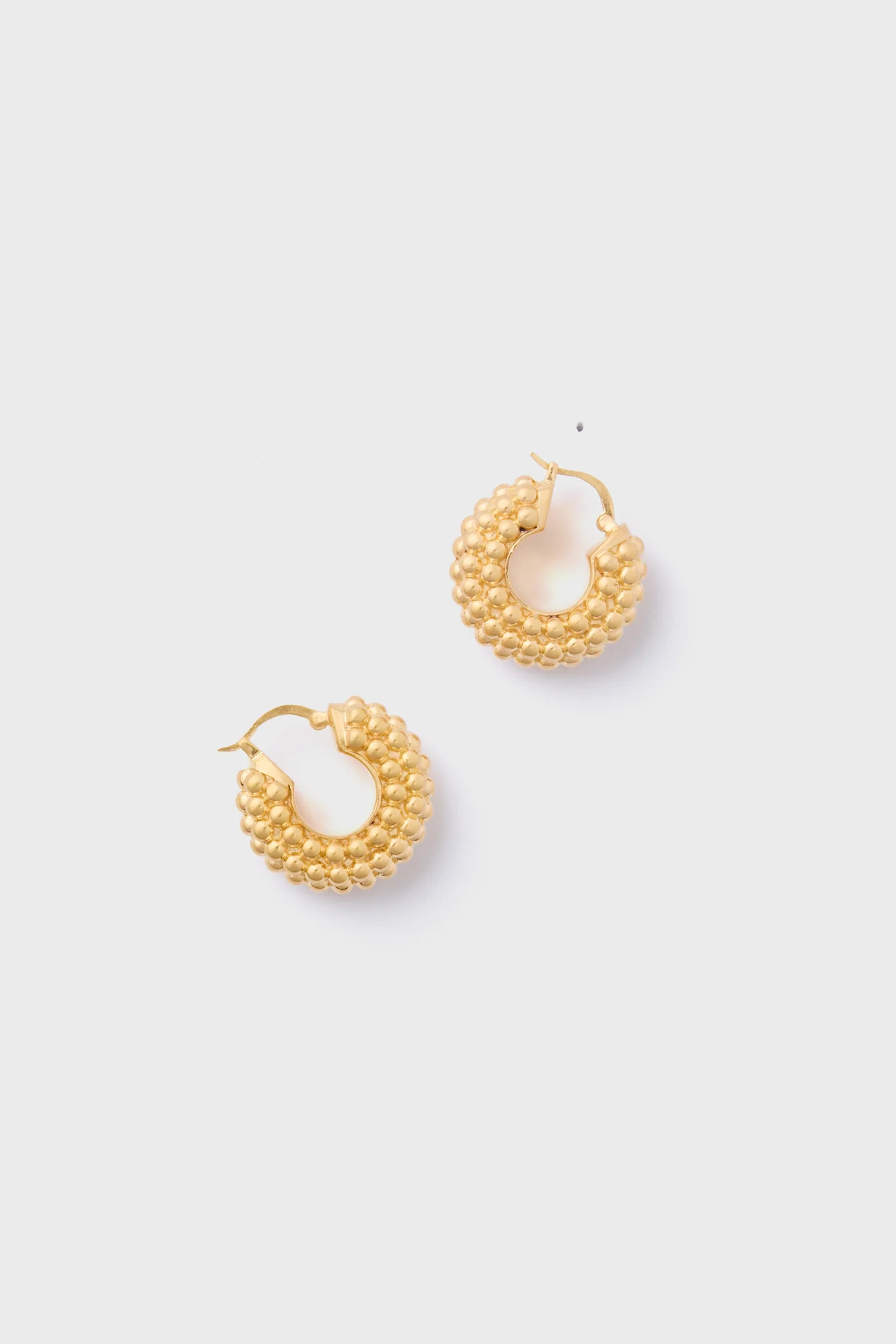 Gold Baya Medium Hoop Earrings | Tuckernuck (US)
