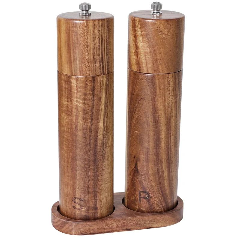 Eco Friendly Wooden Salt and Pepper Grinder Set and Matching - Etsy | Etsy (US)