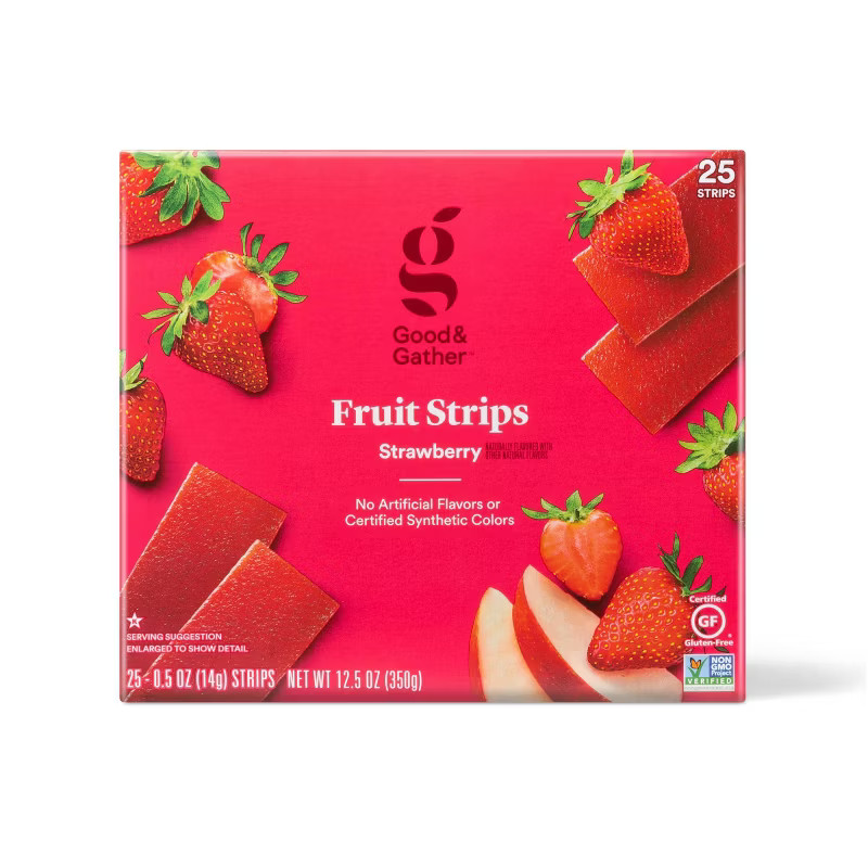Strawberry Fruit Strips - 25ct/12.5oz - Good & Gather™ | Target