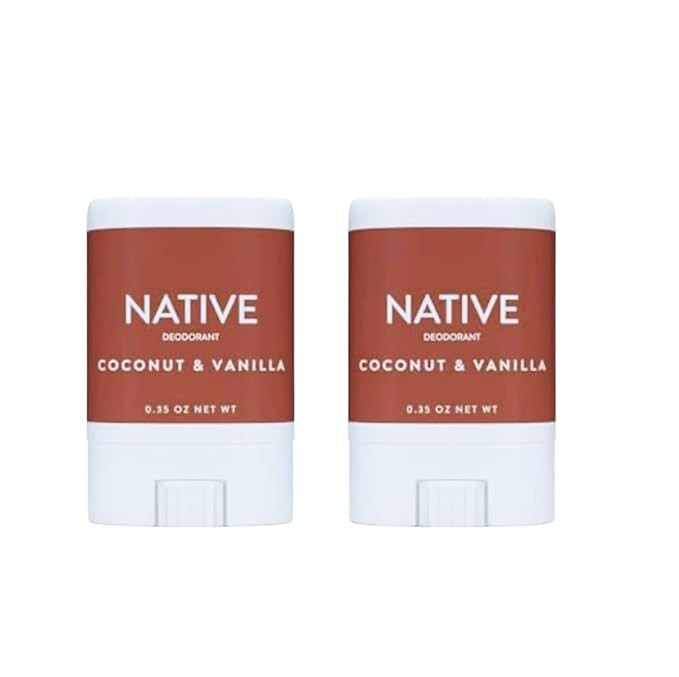 Native Deodorant Mini Travel Size Coconut & Vanilla - (Aluminum Free, Phthalate Free) pack of 2 | Amazon (US)