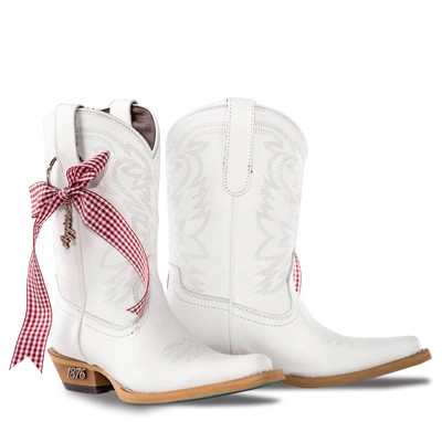 Texas A&M 150th Anniversary Lil' Lane Girls Boots - Matte White Matte White / 3 | Lane Boots