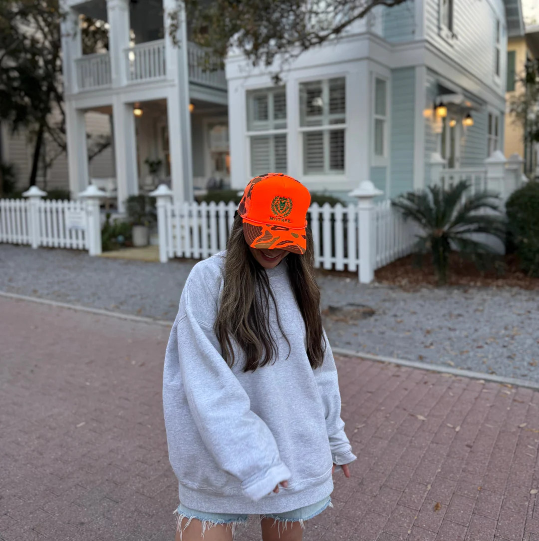 The Lion Hat - Orange Camo | Mother Hats