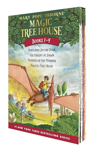 Magic Tree House Boxed Set, Books 1-4: Dinosaurs Before Dark, The Knight at Dawn, Mummies in the Morning, and Pirates Past Noon | Amazon (US)
