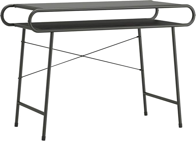 Sauder Metro Pike Desk, L: 44.09" x W: 19.69" x H: 30.35", Misted Elm Finish | Amazon (US)