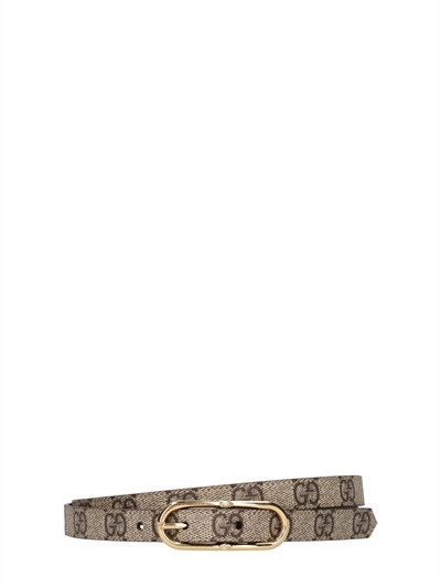 Gucci - 1.5cm jackie gg supreme belt - Beige Ebony | Luisaviaroma | Luisaviaroma