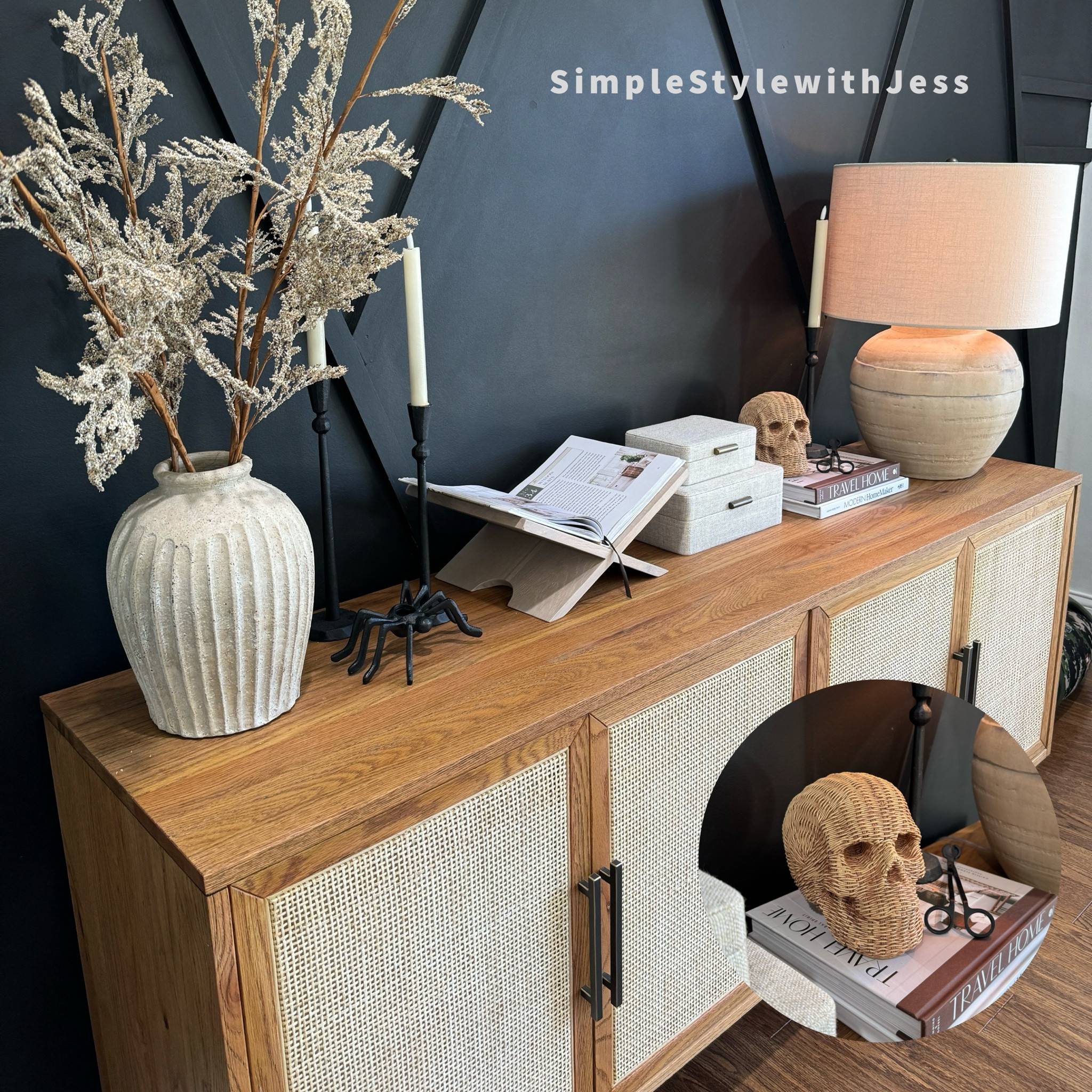 The cabinet is from downeasthome and the stems are this year hobby lobby! 

#LTKHome #LTKSeasonal